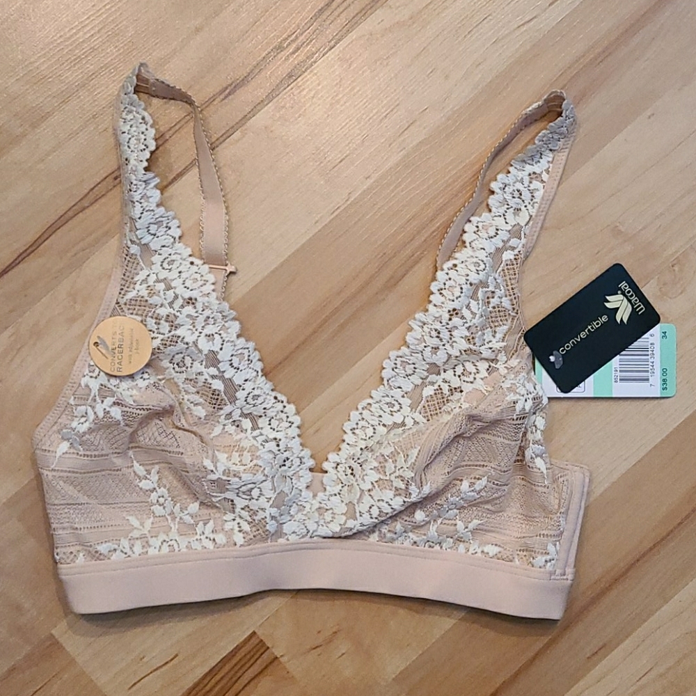 NWT Wacoal wire free convertible bra